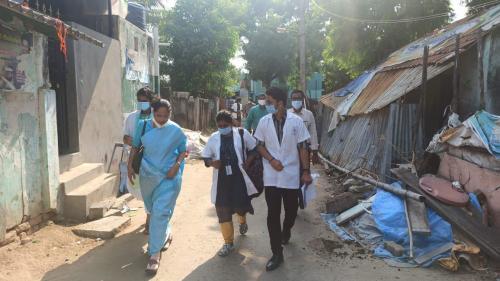 27. On way to family visit in village adopted by Madras Medical college, 1.08.2022