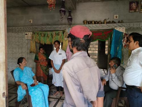 31. Family visit in Village Khimaliya, Jamnagar Govt. medical college, 06.08.2022