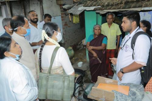 28. First MBBS student introducing family members, village near Madurai Medical college, 3.08.2022