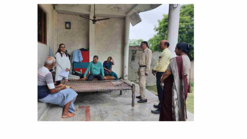 56. Family visit, village near BHU, Varanasi, 17 Aug, 2023