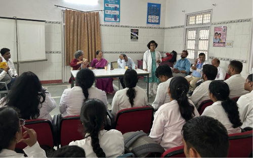 46. Faculty-student interactions during visit to KGMU Lucknow, 25 Jul, 2023